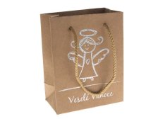 Taška vánoční dárková 26 x 32 x 12 cm Veselé Vánoce