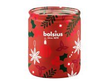 Svíčka vánoční vonná Bolsius Glass jablko/skořice