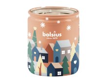 Svíčka vánoční vonná Bolsius Glass lískový oříšek/vanilka