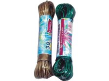 Šňůra na prádlo ocelové lanko 30 m mix barev