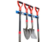 Držák na stěnu na nářadí a násady, TT5039, Alu + plast, 4 pozice, 2-3 cm
