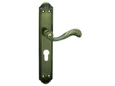 Kování interiérové FLORENCE klika/klika 90 mm vložka bronz česaný OFS (C FLO90VBC)