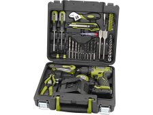 Šroubovák vrtací AKU 12V Li-ion s nářadím sada 46 ks BRUSHLESS, EXTOL CRAFT