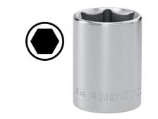 Hlavice metrická 21 mm 1/2" 6hranná FACOM